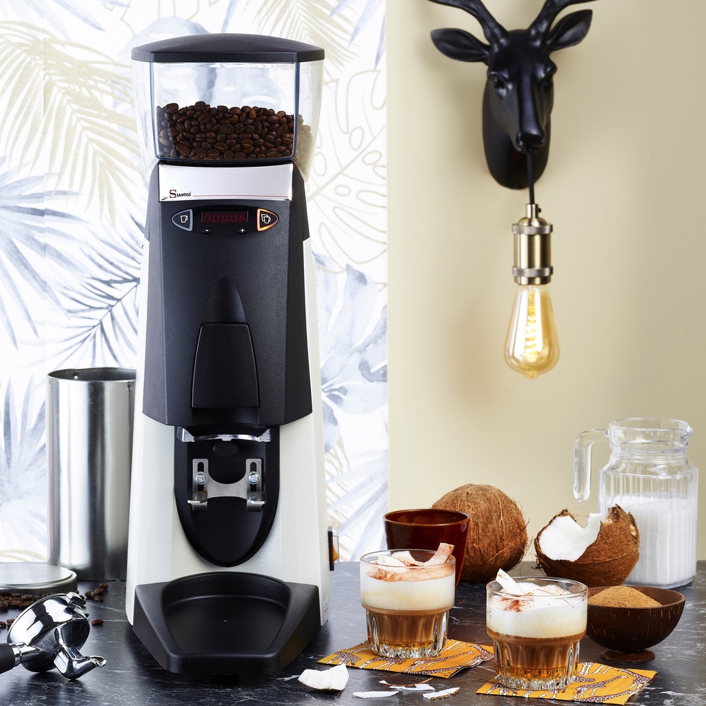 Molinillo blanco de café Barista Silent