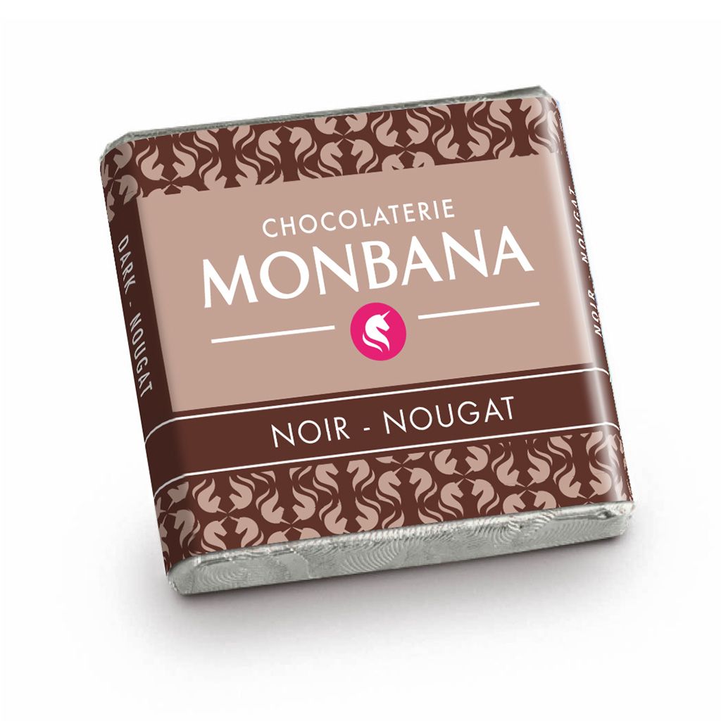 Chocolate negro con turrón